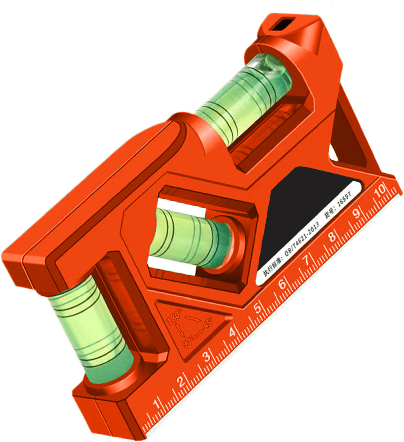 Jawsons 3 in 1 Mini Level with 3 Measuring Angles| Compact and durable equipped with advanced measuring technology, wear-resistant ABS construction, and magnetic design for easy, accurate measurements.