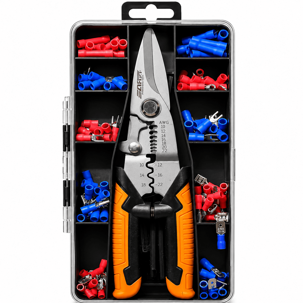 Jawsons Multifunctional Aviation Tin Snip Plier, Optical Wire Stripper and Crimping Plier with 171PCS Wire End Ferrules & Crimper Plier | Multifunctional Snip Pliers.